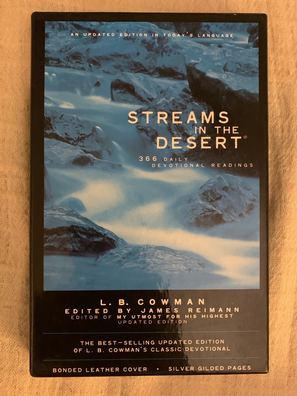 Streams in the Desert, LB Cowman, Gift Boxed Premium Bonded Leather Cover